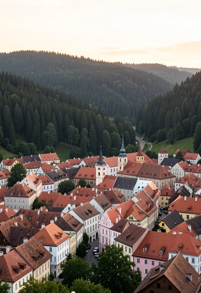 Vedere panoramică a orașului Brașov